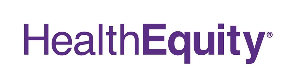 HealthEquity logo in purple lettering